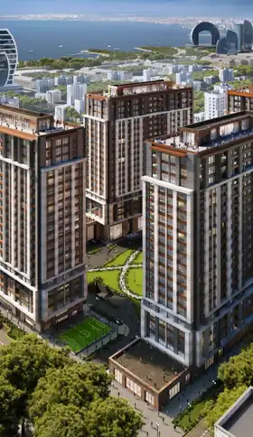 Kirayə 1 otaq mənzil 68.3m² , Bakı , Xətai , Ağ şəhər